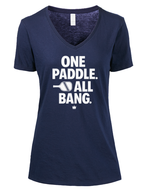 Pickleball Bangers & Smash Premium Ladies V-Neck T-Shirt