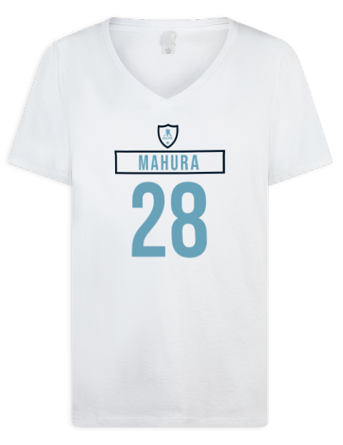 Home Jersey Josh Mahura Premium Ladies V-Neck T-Shirt | Swagsta