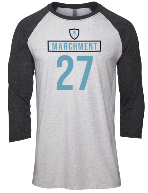 Home Jersey Mason Marchment Unisex Premium Three-Quarter Raglan T-Shirt | Swagsta