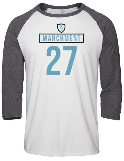 Home Jersey Mason Marchment Unisex Premium Three-Quarter Raglan T-Shirt | Swagsta