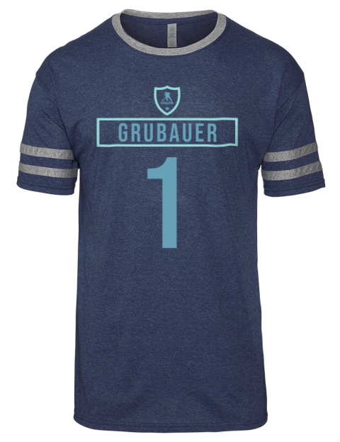 Away Jersey Philipp Grubauer Men's Tri-Blend T-Shirt | Swagsta