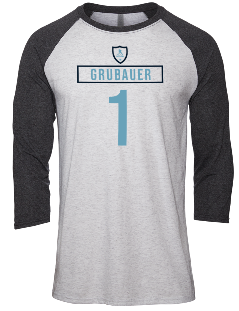 Home Jersey Philipp Grubauer Unisex Premium Three-Quarter Raglan T-Shirt | Swagsta