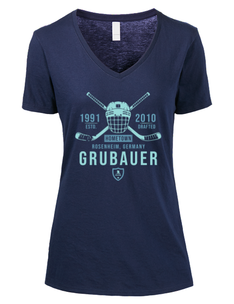 Heritage Philipp Grubauer Premium Ladies V-Neck T-Shirt | Swagsta