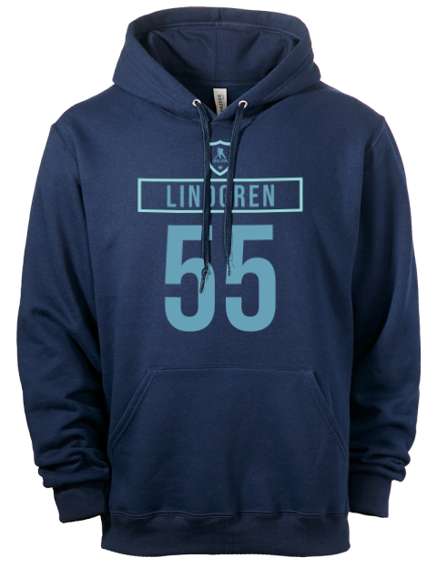 Away Jersey Ryan Lindgren Eco Premium Unisex Hooded Sweatshirt | Swagsta