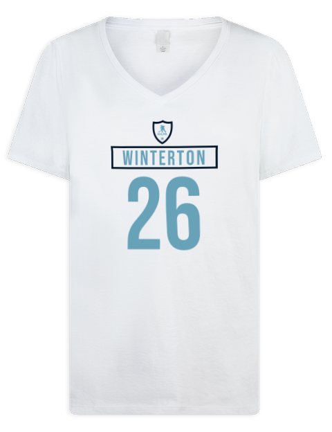 Home Jersey Ryan Winterton Premium Ladies V-Neck T-Shirt | Swagsta