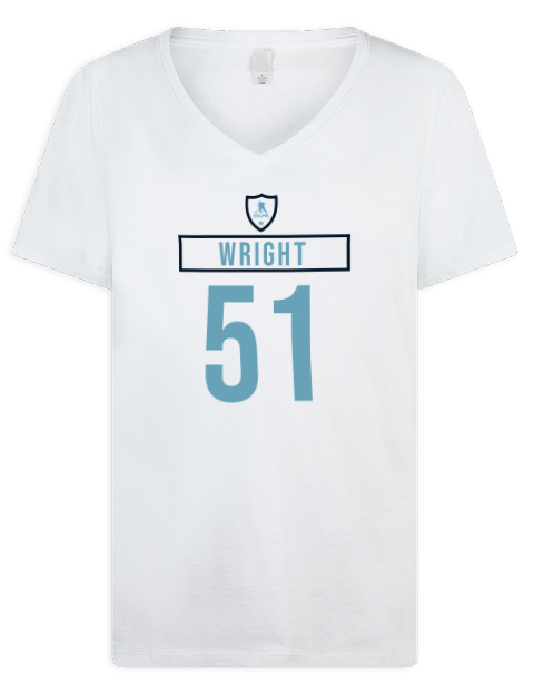 Home Jersey Shane Wright Premium Ladies V-Neck T-Shirt | Swagsta