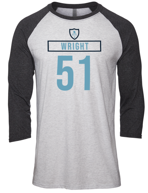 Home Jersey Shane Wright Unisex Premium Three-Quarter Raglan T-Shirt | Swagsta