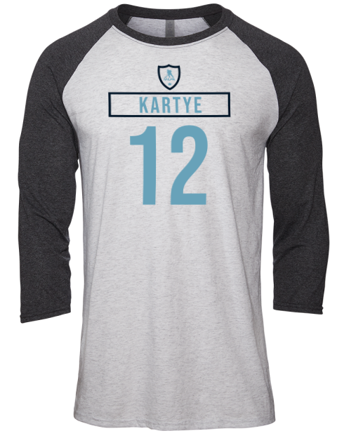 Home Jersey Tye Kartye Unisex Premium Three-Quarter Raglan T-Shirt | Swagsta