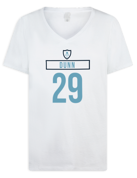 Home Jersey Vince Dunn Premium Ladies V-Neck T-Shirt | Swagsta
