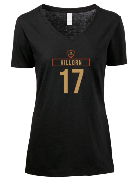 Away Jersey Alex Killorn Premium Ladies V-Neck T-Shirt | Swagsta