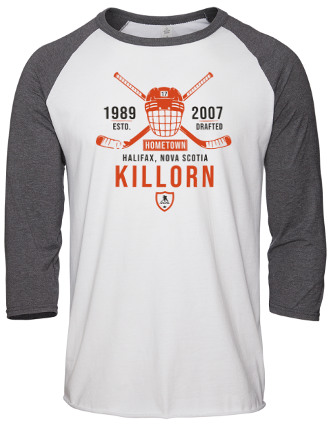 Classic Heritage Alex Killorn Unisex Premium Three-Quarter Raglan T-Shirt | Swagsta