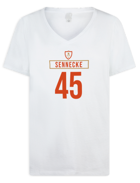 Home Jersey Beckett Sennecke Premium Ladies V-Neck T-Shirt | Swagsta