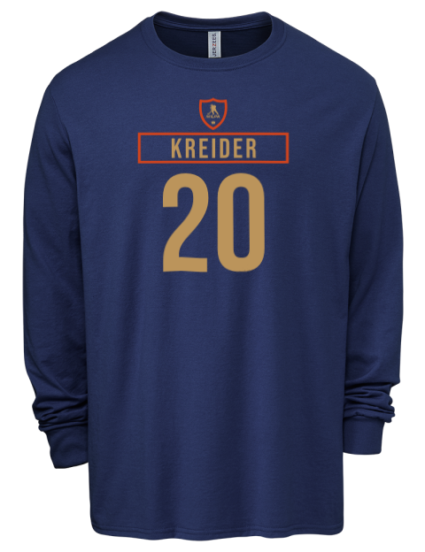 Away Jersey Chris Kreider Men's Premium Blend Long Sleeve-T-Shirt | Swagsta