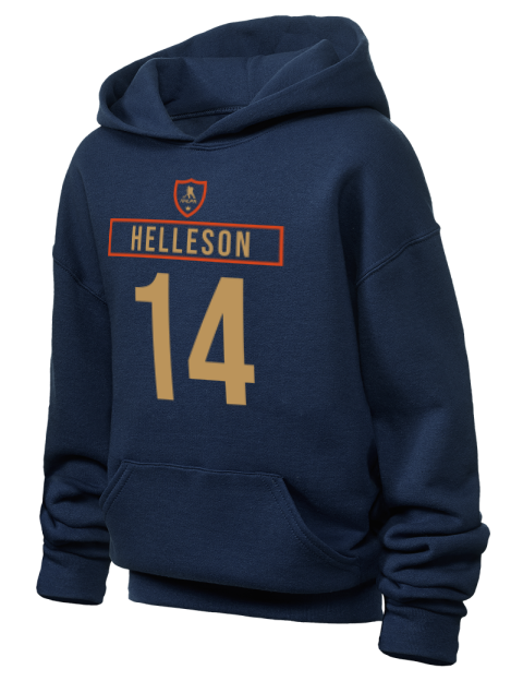 Away Jersey Drew Helleson Youth Hooded Sweatshirt | Swagsta