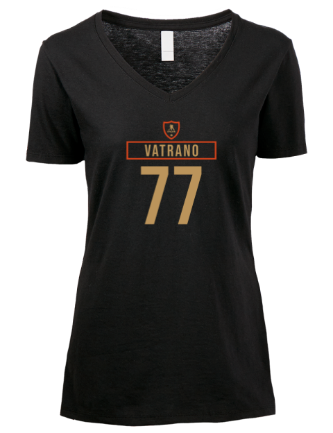 Away Jersey Frankie Vatrano Premium Ladies V-Neck T-Shirt | Swagsta