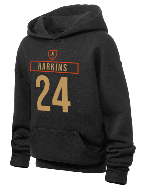 Away Jersey Jansen Harkins Youth Hooded Sweatshirt | Swagsta