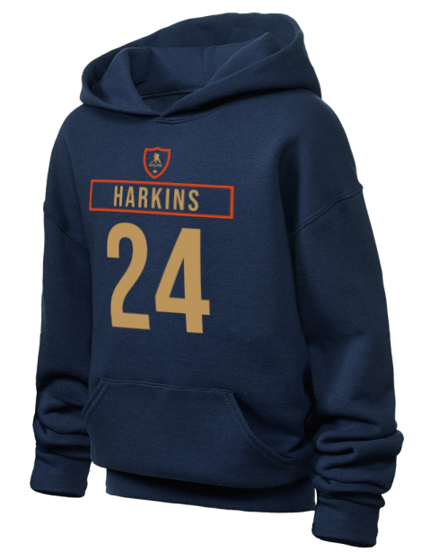 Away Jersey Jansen Harkins Youth Hooded Sweatshirt | Swagsta
