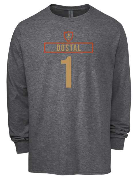 Away Jersey Lukas Dostal Men's Premium Blend Long Sleeve-T-Shirt | Swagsta