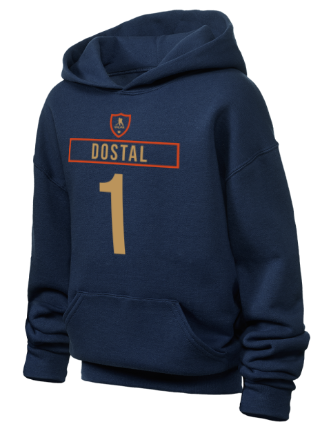 Away Jersey Lukas Dostal Youth Hooded Sweatshirt | Swagsta