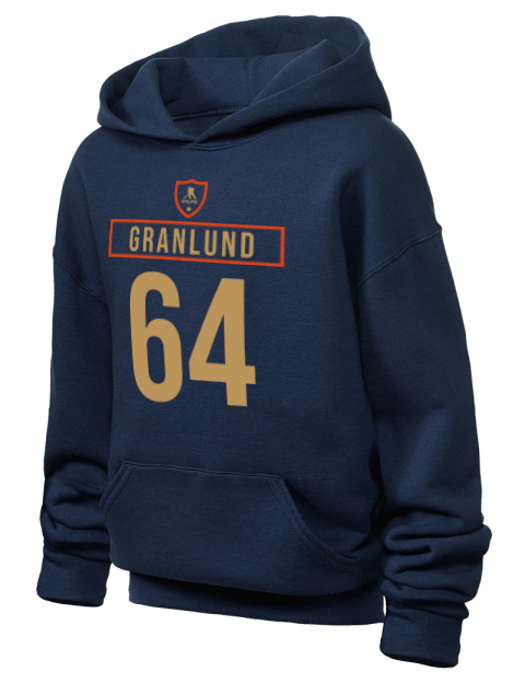Away Jersey Mikael Granlund Youth Hooded Sweatshirt | Swagsta