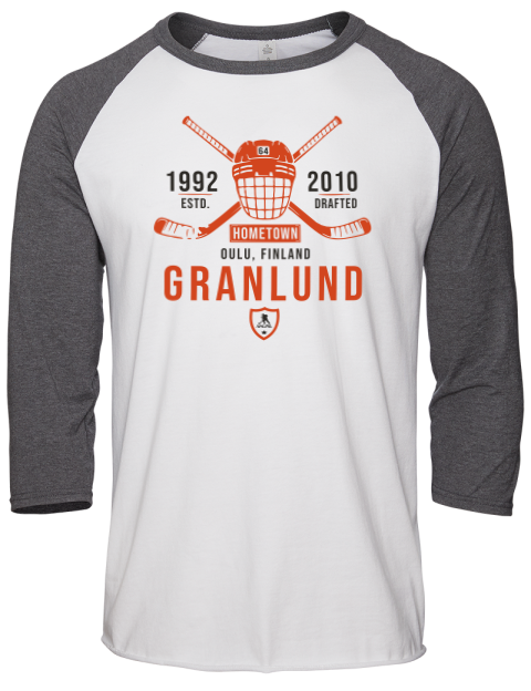 Classic Heritage Mikael Granlund Unisex Premium Three-Quarter Raglan T-Shirt | Swagsta