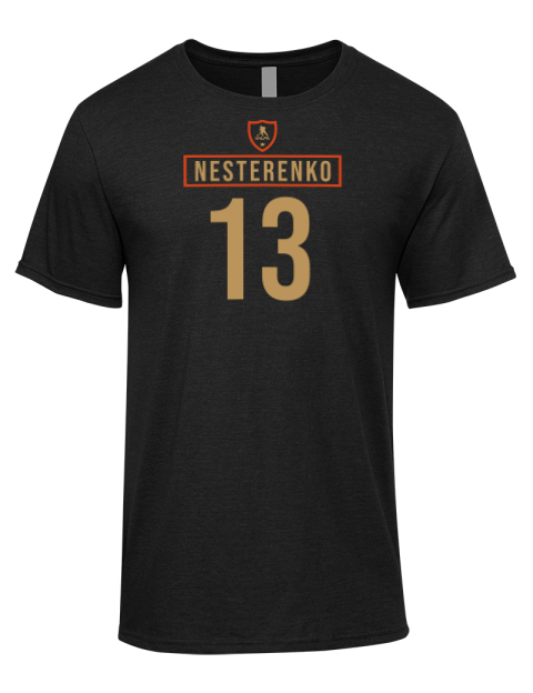 Away Jersey Nikita Nesterenko Premium Ring-Spun Cotton Unisex T-Shirt | Swagsta