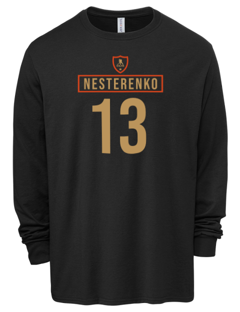 Away Jersey Nikita Nesterenko Men's Premium Blend Long Sleeve-T-Shirt | Swagsta