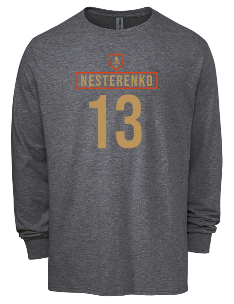 Away Jersey Nikita Nesterenko Men's Premium Blend Long Sleeve-T-Shirt | Swagsta