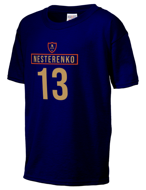 Away Jersey Nikita Nesterenko Youth T-Shirt | Swagsta