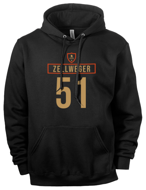Away Jersey Olen Zellweger Eco Premium Unisex Hooded Sweatshirt | Swagsta