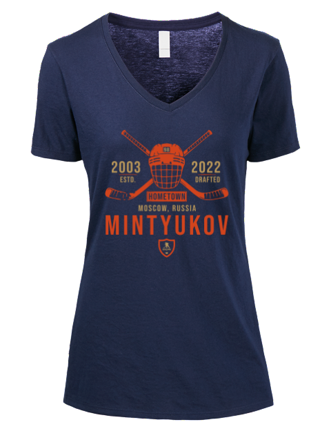 Heritage Pavel Mintyukov Premium Ladies V-Neck T-Shirt | Swagsta