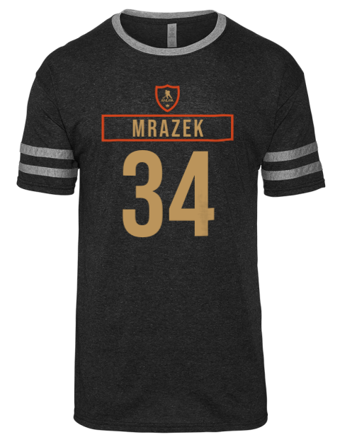 Away Jersey Petr Mrazek Men's Tri-Blend T-Shirt | Swagsta