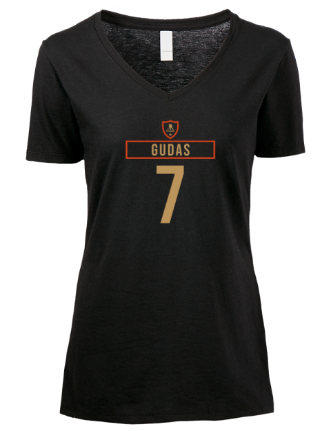 Away Jersey Radko Gudas Premium Ladies V-Neck T-Shirt | Swagsta