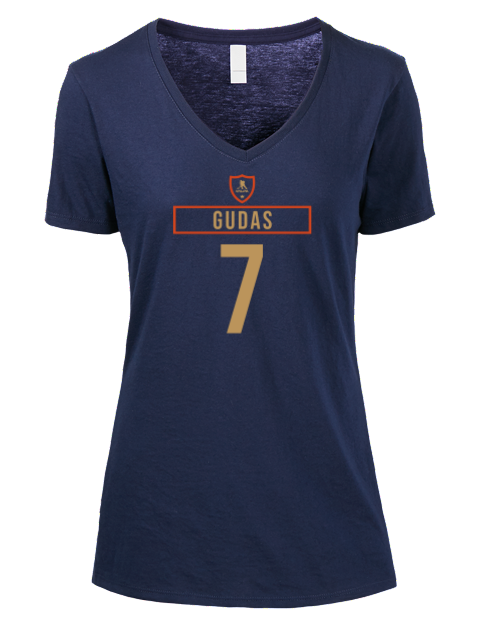 Away Jersey Radko Gudas Premium Ladies V-Neck T-Shirt | Swagsta