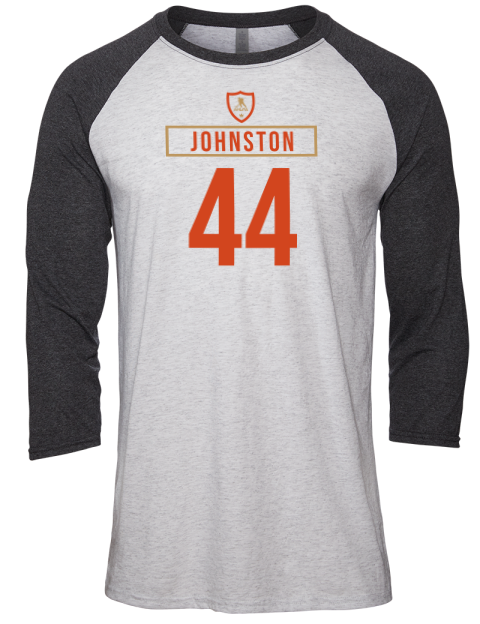 Home Jersey Ross Johnston Unisex Premium Three-Quarter Raglan T-Shirt | Swagsta