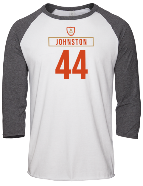 Home Jersey Ross Johnston Unisex Premium Three-Quarter Raglan T-Shirt | Swagsta