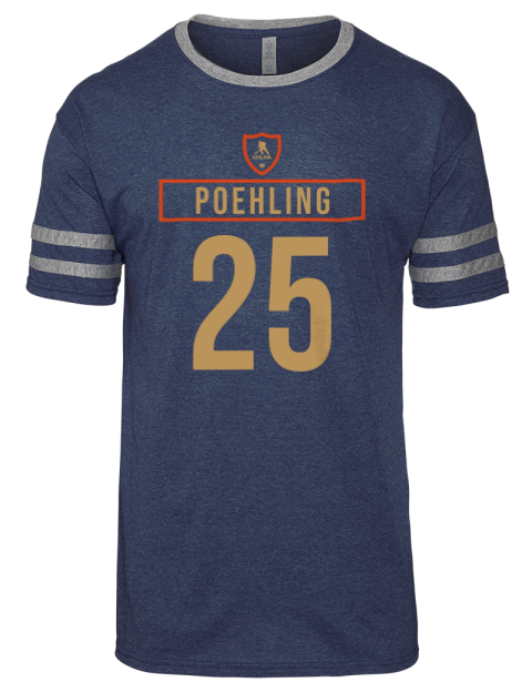 Away Jersey Ryan Poehling Men's Tri-Blend T-Shirt | Swagsta