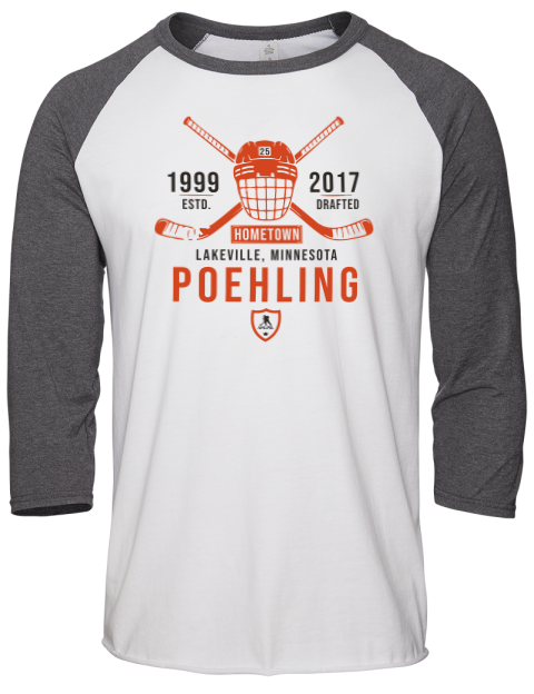 Classic Heritage Ryan Poehling Unisex Premium Three-Quarter Raglan T-Shirt | Swagsta