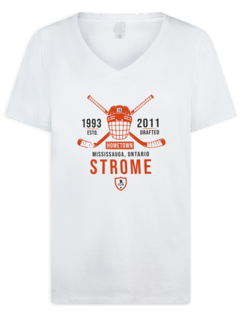 Classic Heritage Ryan Strome Premium Ladies V-Neck T-Shirt | Swagsta