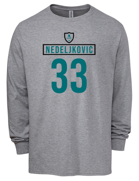 Home Jersey Alex Nedeljkovic Men's Premium Blend Long Sleeve-T-Shirt | Swagsta