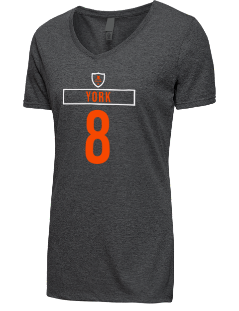 Away Jersey Cameron York Premium Ladies V-Neck T-Shirt | Swagsta