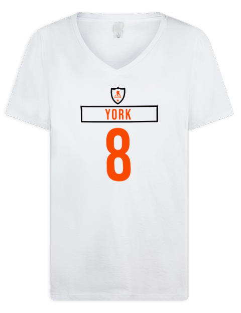 Home Jersey Cameron York Premium Ladies V-Neck T-Shirt | Swagsta