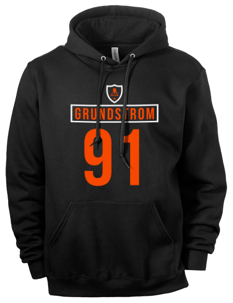 Away Jersey Carl Grundstrom Eco Premium Unisex Hooded Sweatshirt | Swagsta