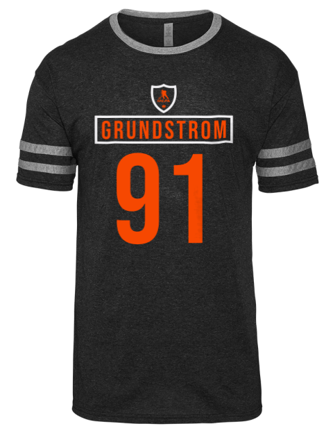Away Jersey Carl Grundstrom Men's Tri-Blend T-Shirt | Swagsta