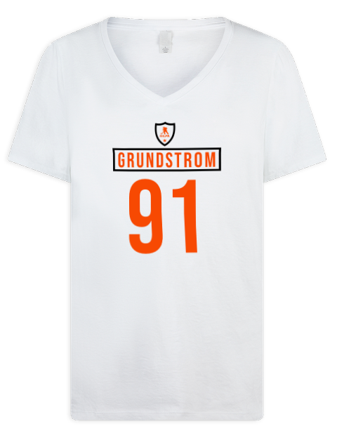 Home Jersey Carl Grundstrom Premium Ladies V-Neck T-Shirt | Swagsta