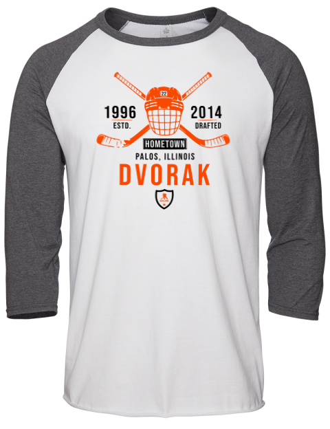 Classic Heritage Christian Dvorak Unisex Premium Three-Quarter Raglan T-Shirt | Swagsta