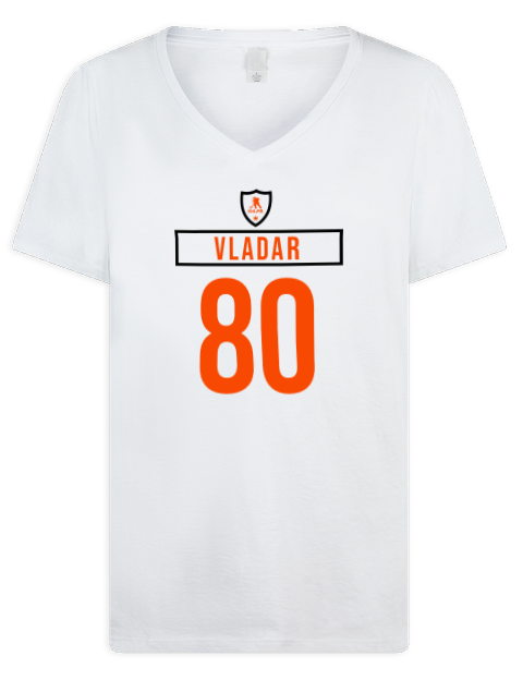 Home Jersey Daniel Vladar Premium Ladies V-Neck T-Shirt | Swagsta