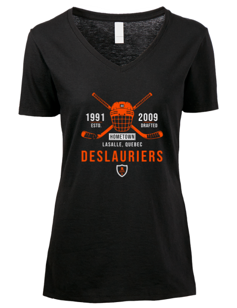Heritage Nicolas Deslauriers Premium Ladies V-Neck T-Shirt | Swagsta
