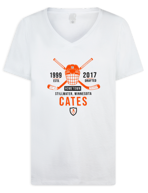 Classic Heritage Noah Cates Premium Ladies V-Neck T-Shirt | Swagsta