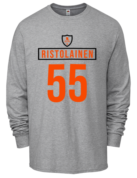 Home Jersey Rasmus Ristolainen Men's Long-Sleeve T-Shirt | Swagsta